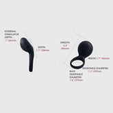 Svakom Tyler Vibrating Mens Cock Ring with Textured Head Cock Rings